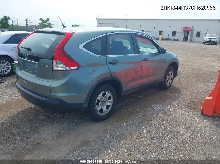 2012 Honda Cr-V Lx VIN: 2HKRM4H37CH620966 Lot: 39717589