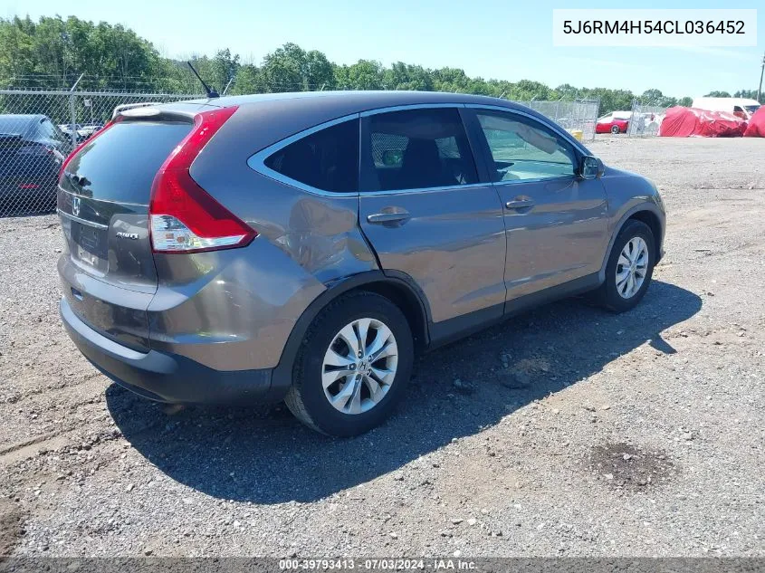 2012 Honda Cr-V Ex VIN: 5J6RM4H54CL036452 Lot: 39793413