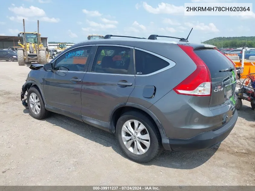 2012 Honda Cr-V Ex-L VIN: 2HKRM4H78CH620364 Lot: 39911237