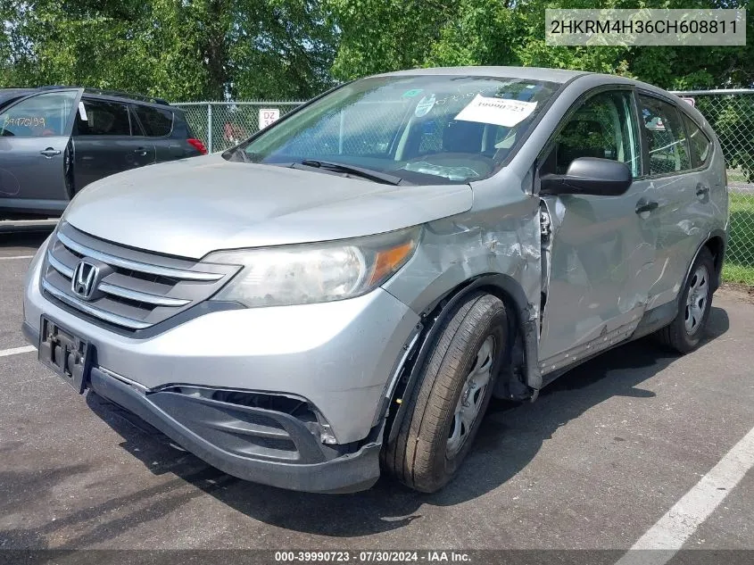 2012 Honda Cr-V Lx VIN: 2HKRM4H36CH608811 Lot: 39990723