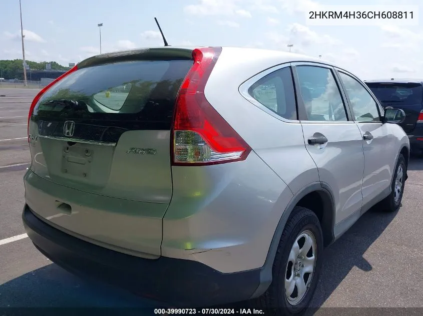 2012 Honda Cr-V Lx VIN: 2HKRM4H36CH608811 Lot: 39990723