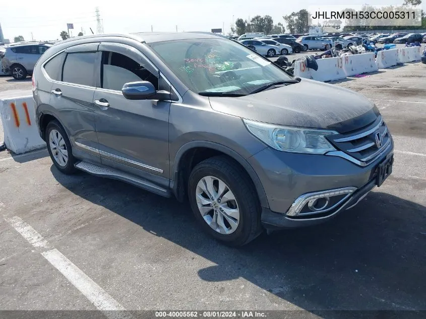 2012 Honda Cr-V Ex VIN: JHLRM3H53CC005311 Lot: 40005562