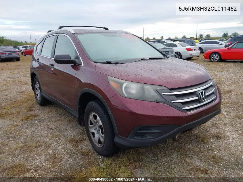 2012 Honda Cr-V Lx VIN: 5J6RM3H32CL011462 Lot: 40490082