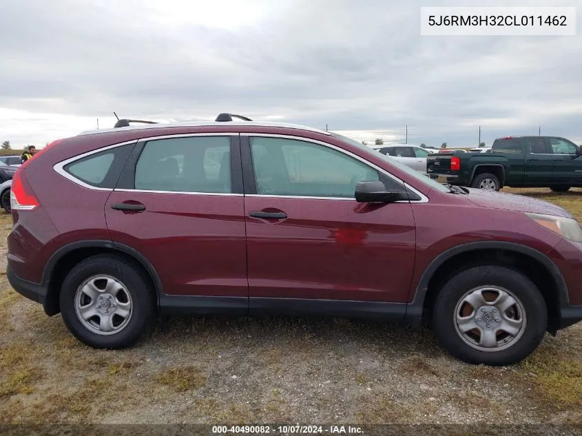 2012 Honda Cr-V Lx VIN: 5J6RM3H32CL011462 Lot: 40490082