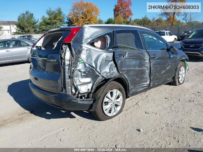 2HKRM4H75CH608303 2012 Honda Cr-V Ex-L