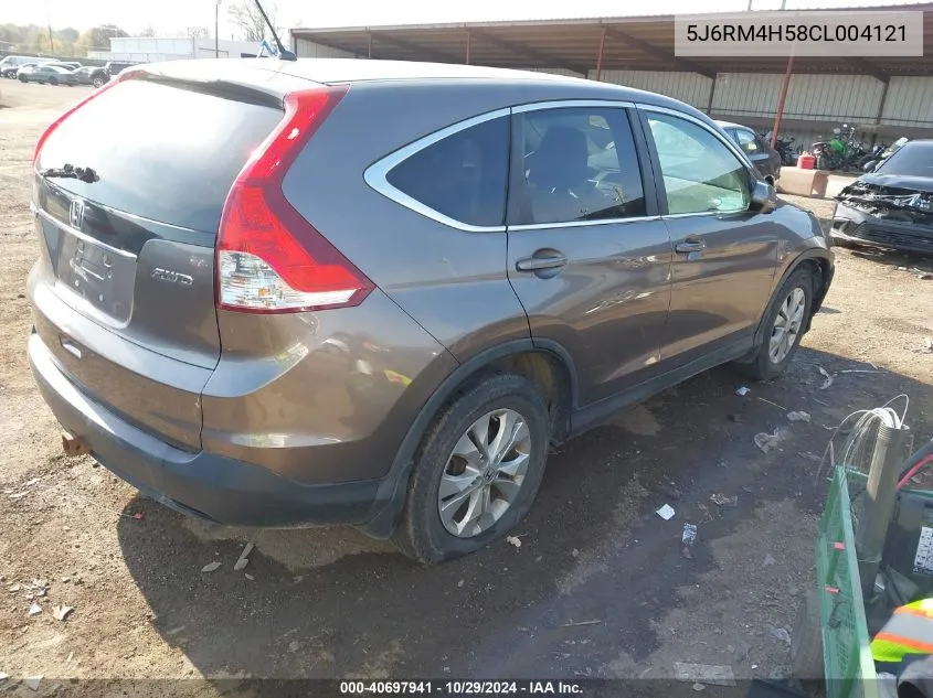 2012 Honda Cr-V Ex VIN: 5J6RM4H58CL004121 Lot: 40697941