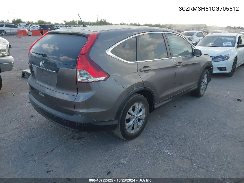 2012 Honda Cr-V Ex VIN: 3CZRM3H51CG705512 Lot: 40722425