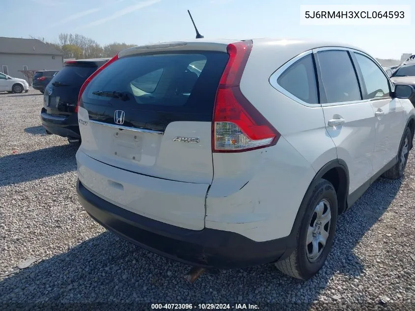 2012 Honda Cr-V Lx VIN: 5J6RM4H3XCL064593 Lot: 40723096