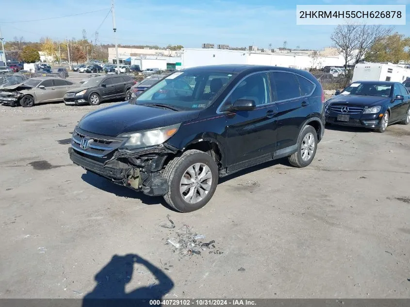 2012 Honda Cr-V Ex VIN: 2HKRM4H55CH626878 Lot: 40729102