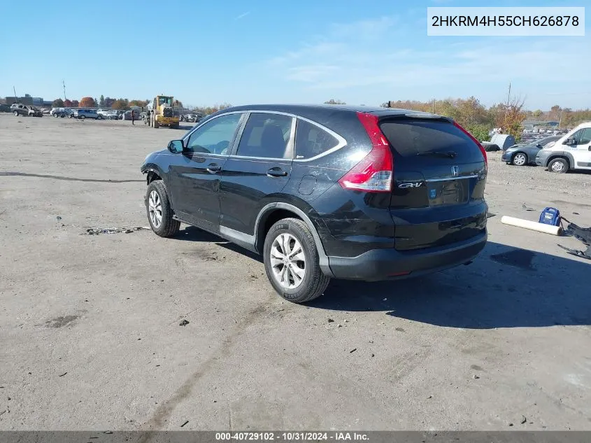 2012 Honda Cr-V Ex VIN: 2HKRM4H55CH626878 Lot: 40729102