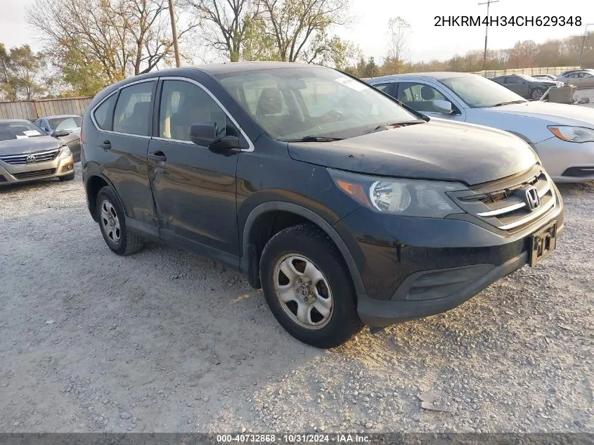 2012 Honda Cr-V Lx VIN: 2HKRM4H34CH629348 Lot: 40732868