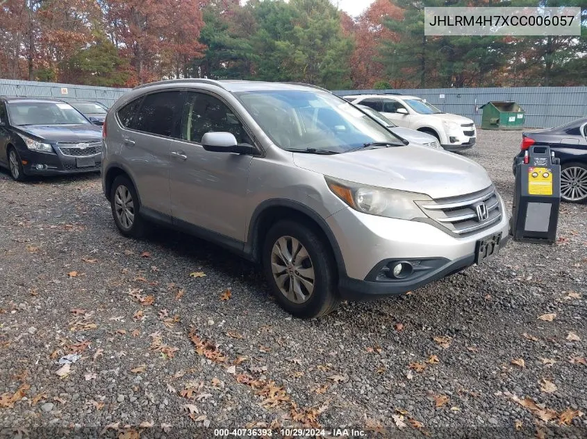 2012 Honda Cr-V Ex-L VIN: JHLRM4H7XCC006057 Lot: 40736393