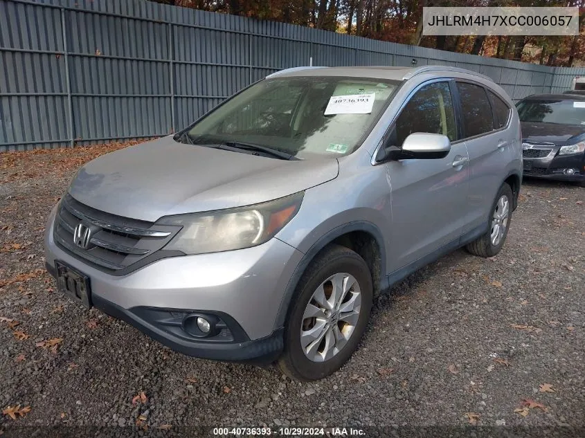 2012 Honda Cr-V Ex-L VIN: JHLRM4H7XCC006057 Lot: 40736393