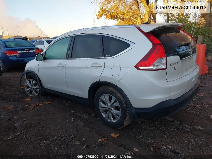 2012 Honda Cr-V Ex-L VIN: 5J6RM4H75CL044013 Lot: 40752900