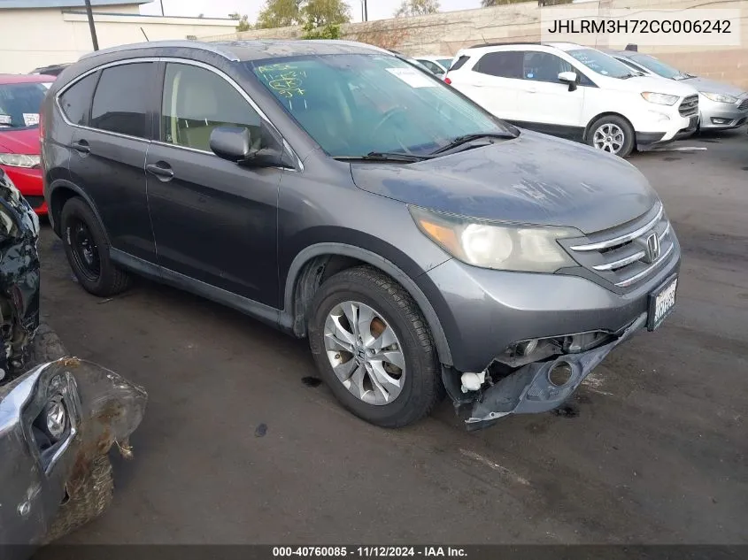 2012 Honda Cr-V Ex-L VIN: JHLRM3H72CC006242 Lot: 40760085