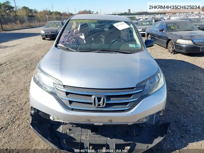 2012 Honda Cr-V Lx VIN: 2HKRM4H35CH625034 Lot: 40774548