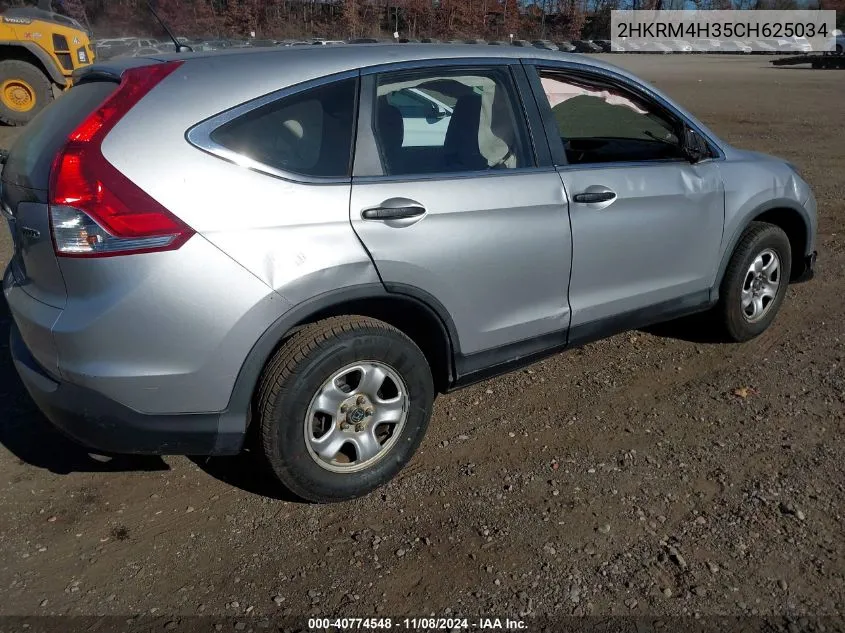 2012 Honda Cr-V Lx VIN: 2HKRM4H35CH625034 Lot: 40774548