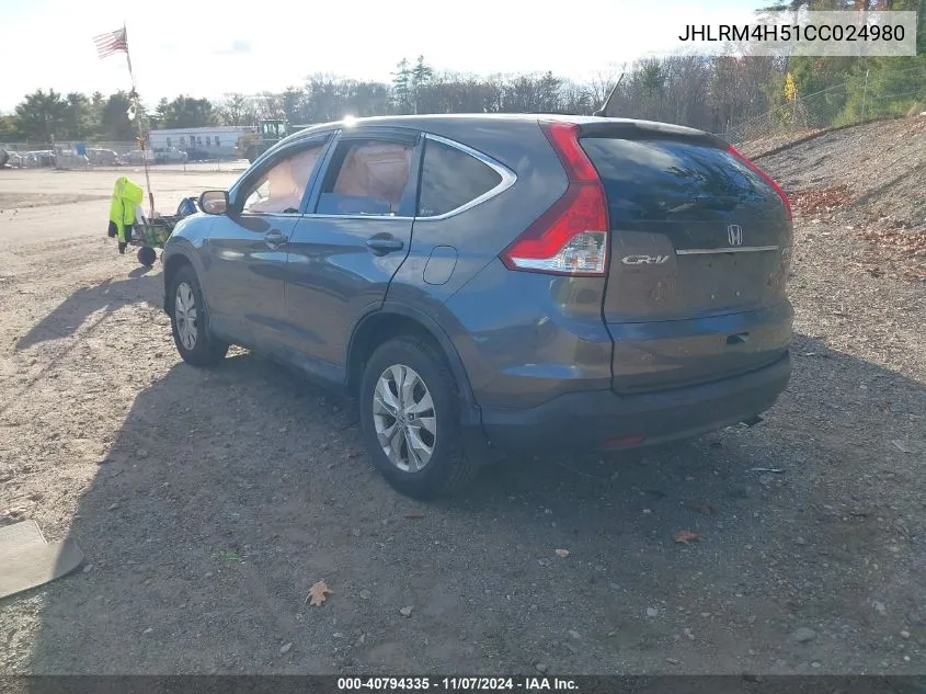 JHLRM4H51CC024980 2012 Honda Cr-V Ex