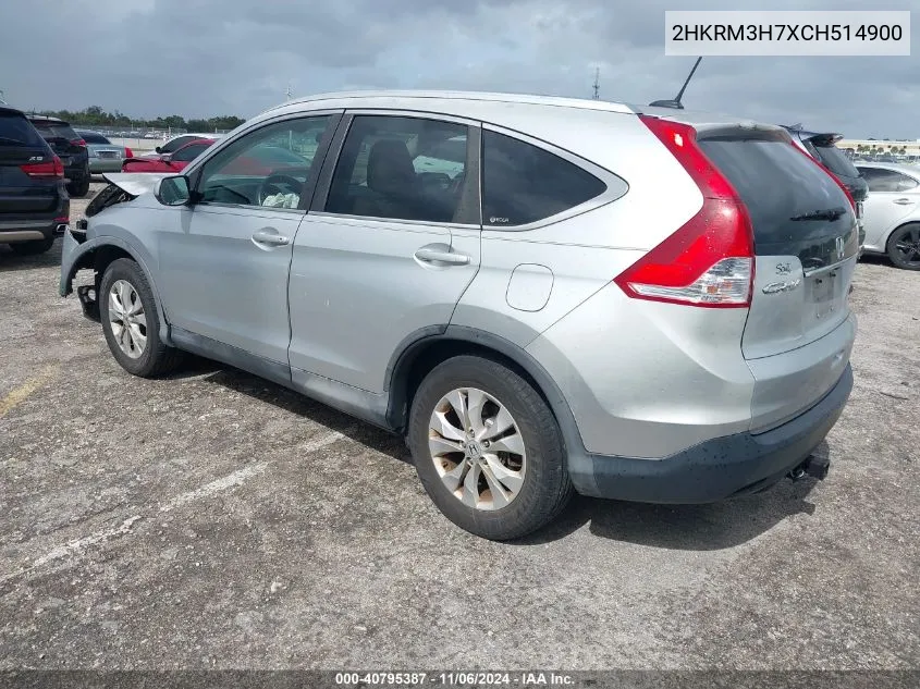 2012 Honda Cr-V Ex-L VIN: 2HKRM3H7XCH514900 Lot: 40795387