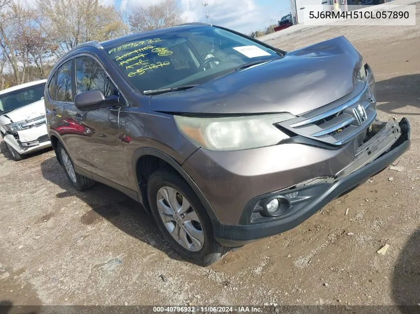 2012 Honda Cr-V Ex VIN: 5J6RM4H51CL057890 Lot: 40796932