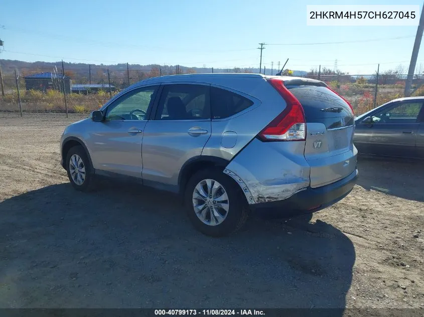 2012 Honda Cr-V Ex VIN: 2HKRM4H57CH627045 Lot: 40799173