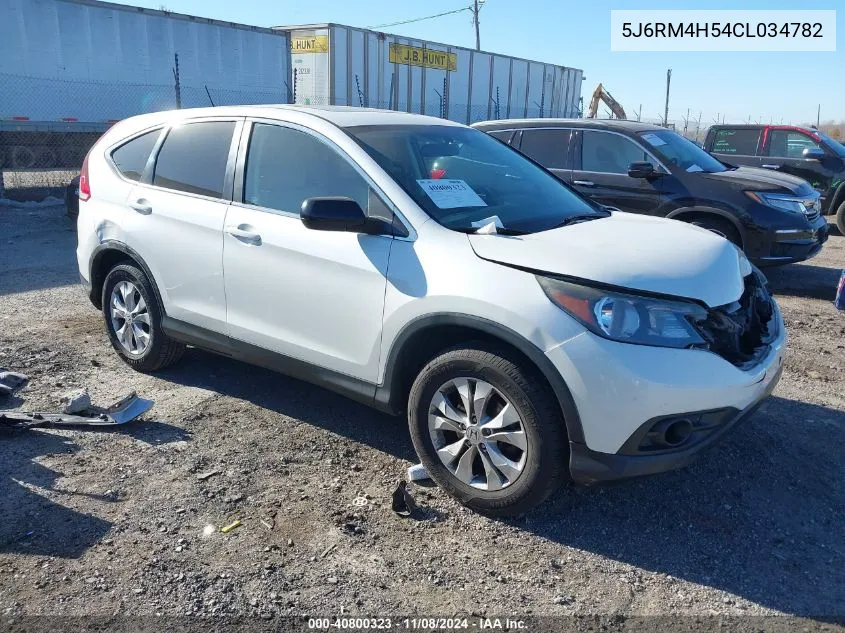 2012 Honda Cr-V Ex VIN: 5J6RM4H54CL034782 Lot: 40800323