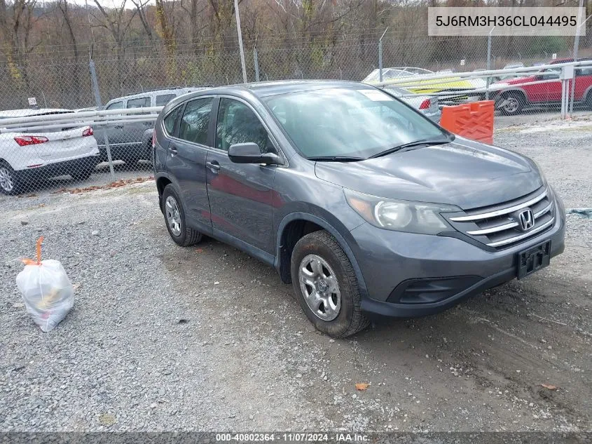 2012 Honda Cr-V Lx VIN: 5J6RM3H36CL044495 Lot: 40802364