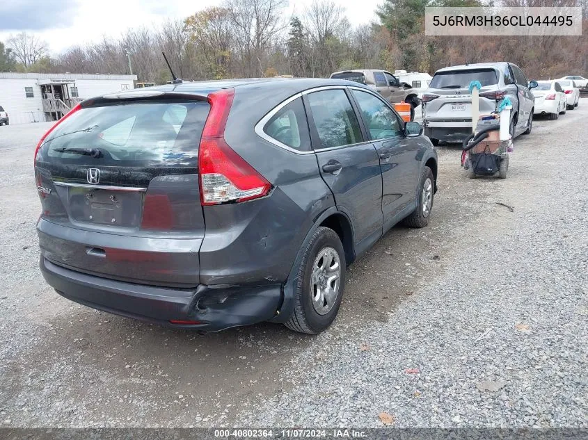 2012 Honda Cr-V Lx VIN: 5J6RM3H36CL044495 Lot: 40802364