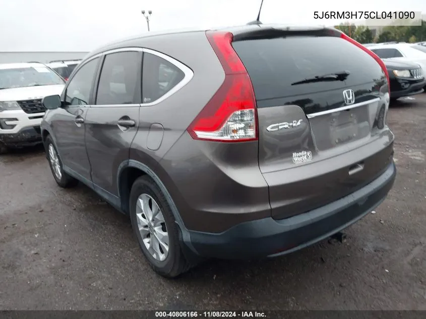 2012 Honda Cr-V Ex-L VIN: 5J6RM3H75CL041090 Lot: 40806166