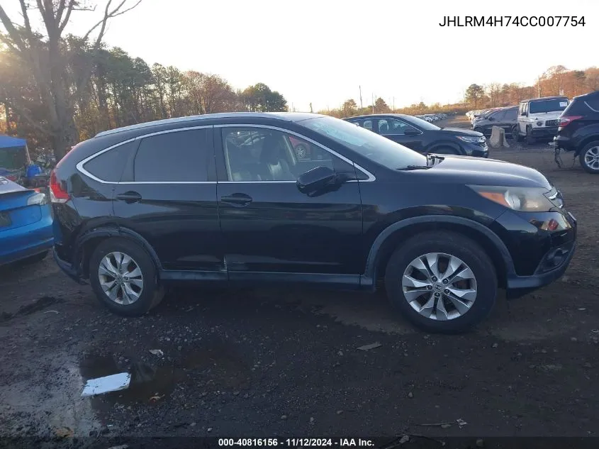 2012 Honda Cr-V Ex-L VIN: JHLRM4H74CC007754 Lot: 40816156