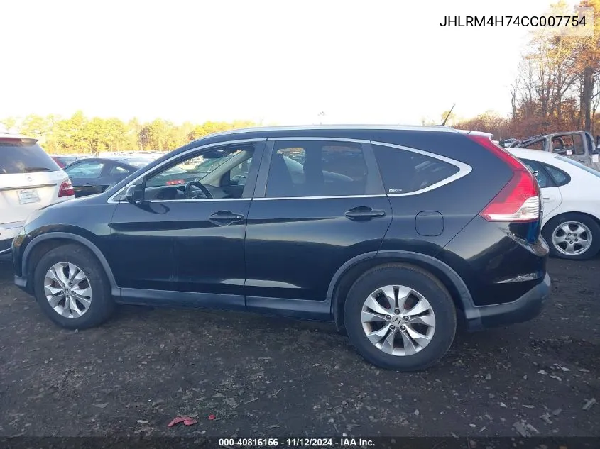 2012 Honda Cr-V Ex-L VIN: JHLRM4H74CC007754 Lot: 40816156