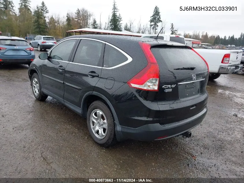 2012 Honda Cr-V Lx VIN: 5J6RM3H32CL033901 Lot: 40873663