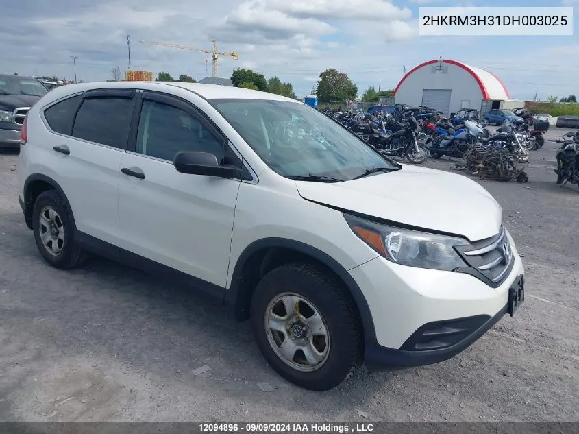 2013 Honda Cr-V VIN: 2HKRM3H31DH003025 Lot: 12094896