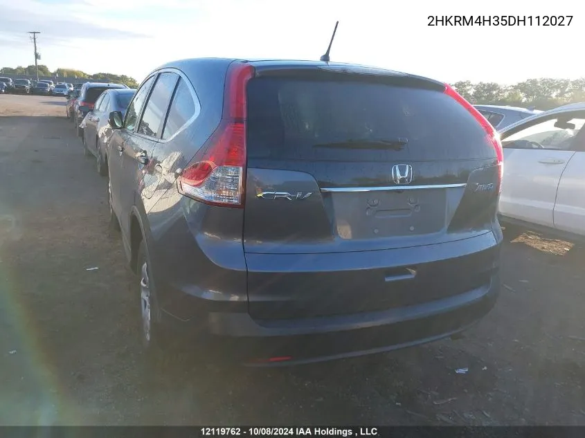 2013 Honda Cr-V Lx VIN: 2HKRM4H35DH112027 Lot: 12119762