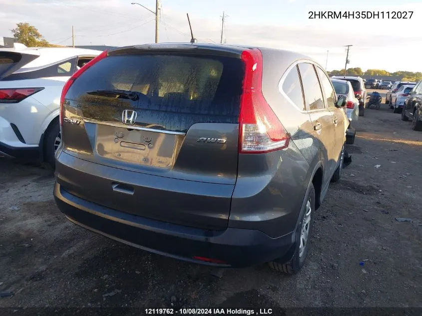 2013 Honda Cr-V Lx VIN: 2HKRM4H35DH112027 Lot: 12119762