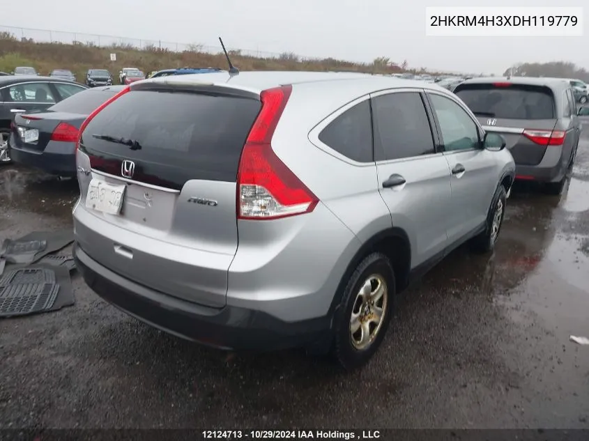 2013 Honda Cr-V VIN: 2HKRM4H3XDH119779 Lot: 12124713