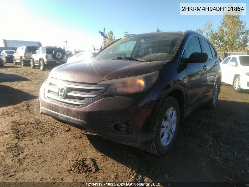 2013 Honda Cr-V VIN: 2HKRM4H94DH101864 Lot: 12134919