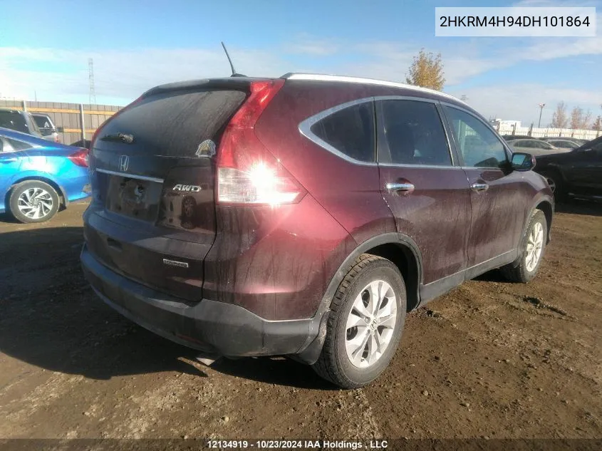 2013 Honda Cr-V VIN: 2HKRM4H94DH101864 Lot: 12134919