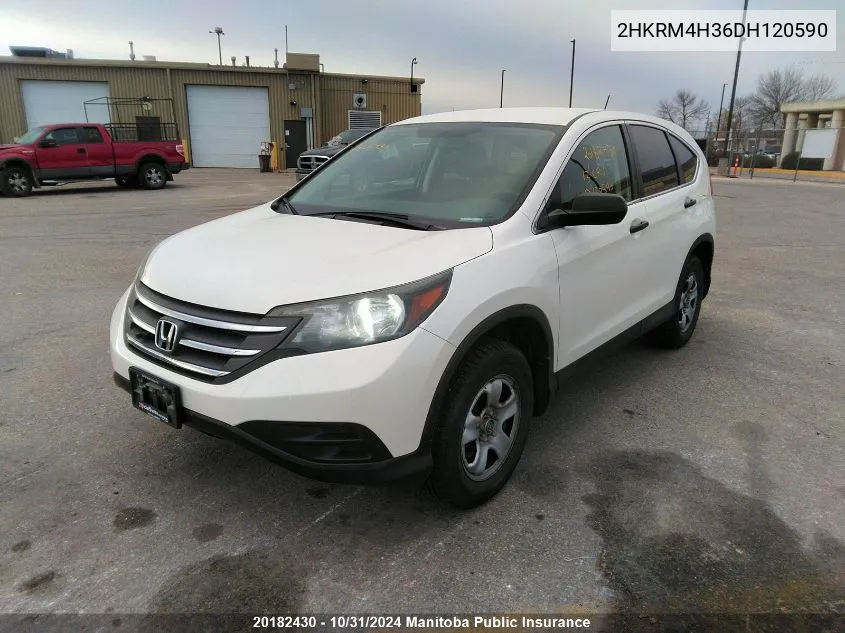 2013 Honda Cr-V Lx VIN: 2HKRM4H36DH120590 Lot: 20182430