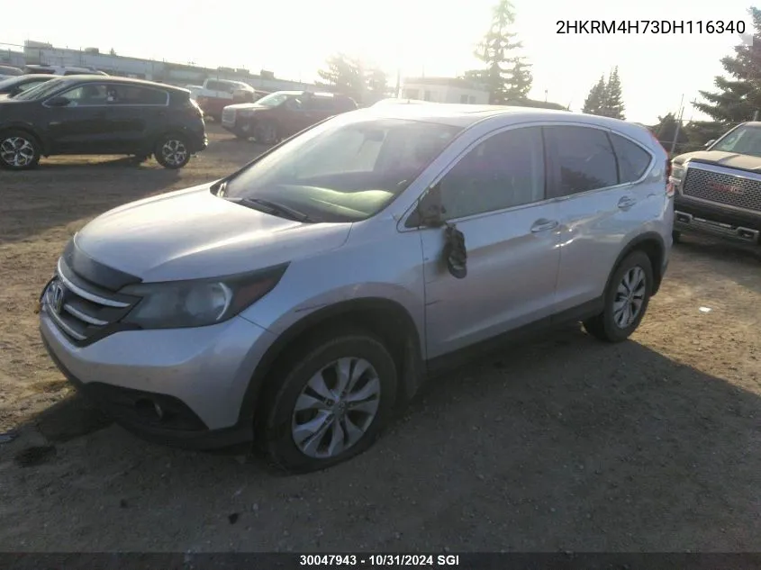 2013 Honda Cr-V Exl VIN: 2HKRM4H73DH116340 Lot: 30047943