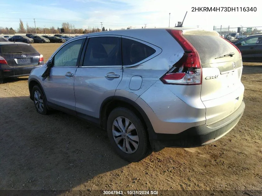 2013 Honda Cr-V Exl VIN: 2HKRM4H73DH116340 Lot: 30047943