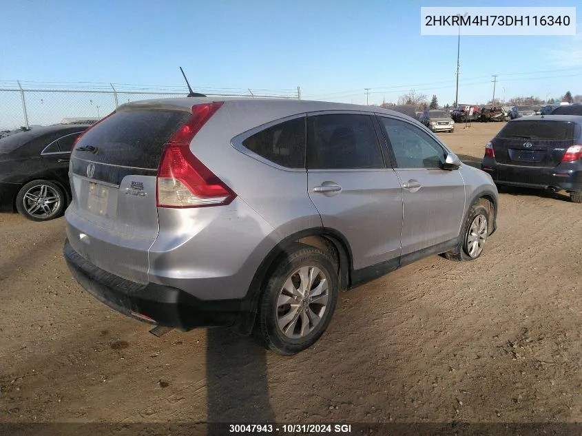 2013 Honda Cr-V Exl VIN: 2HKRM4H73DH116340 Lot: 30047943