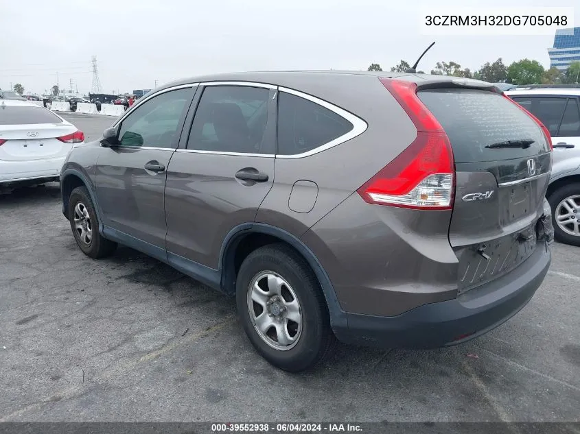 2013 Honda Cr-V Lx VIN: 3CZRM3H32DG705048 Lot: 39552938