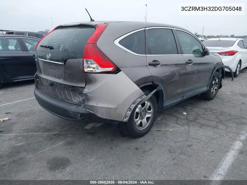 2013 Honda Cr-V Lx VIN: 3CZRM3H32DG705048 Lot: 39552938