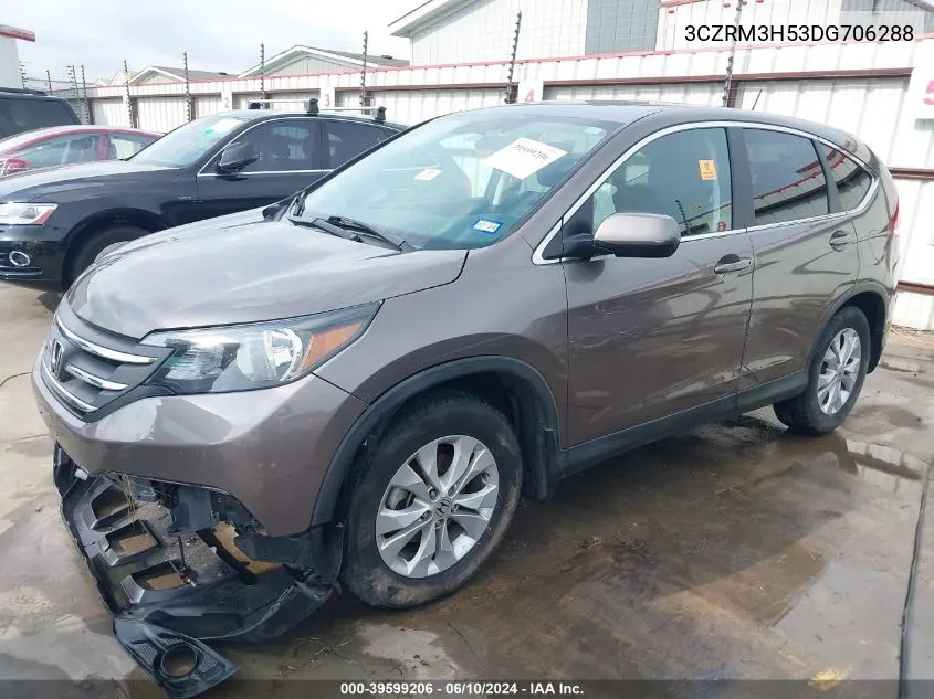 2013 Honda Cr-V Ex VIN: 3CZRM3H53DG706288 Lot: 39599206