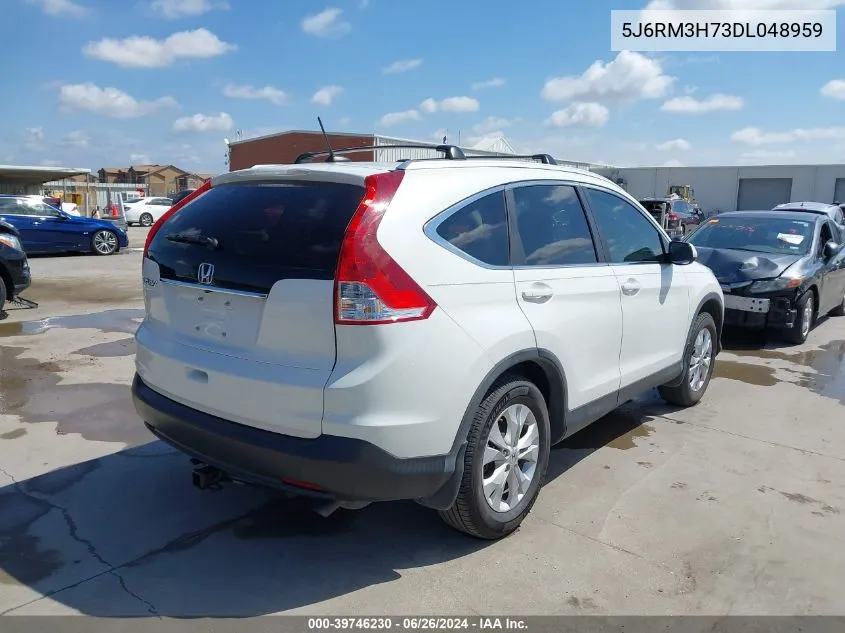 2013 Honda Cr-V Ex-L VIN: 5J6RM3H73DL048959 Lot: 39746230