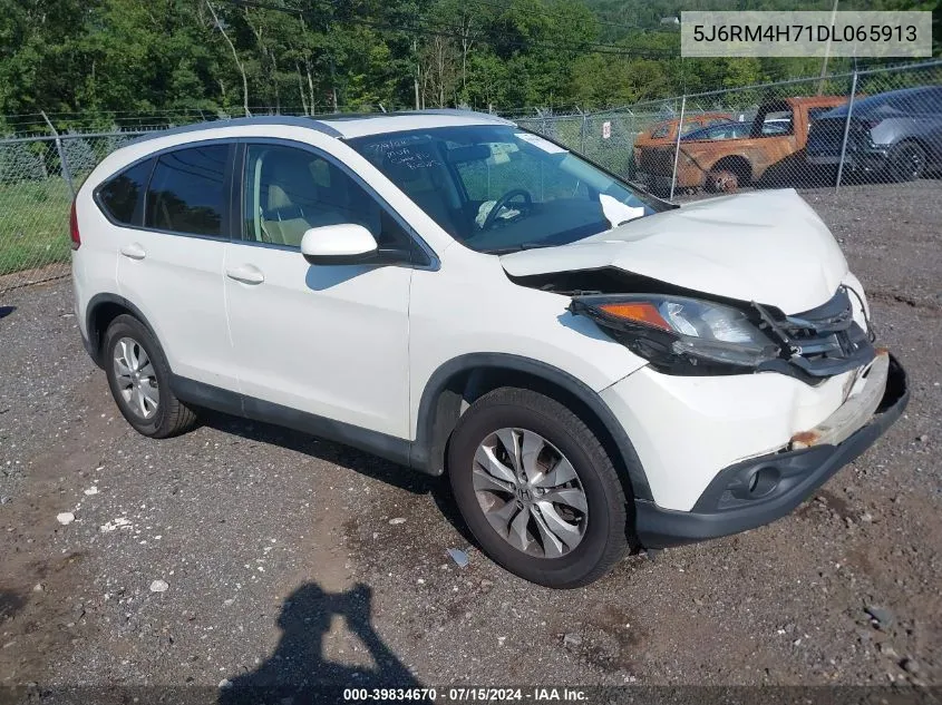 2013 Honda Cr-V Ex-L VIN: 5J6RM4H71DL065913 Lot: 39834670