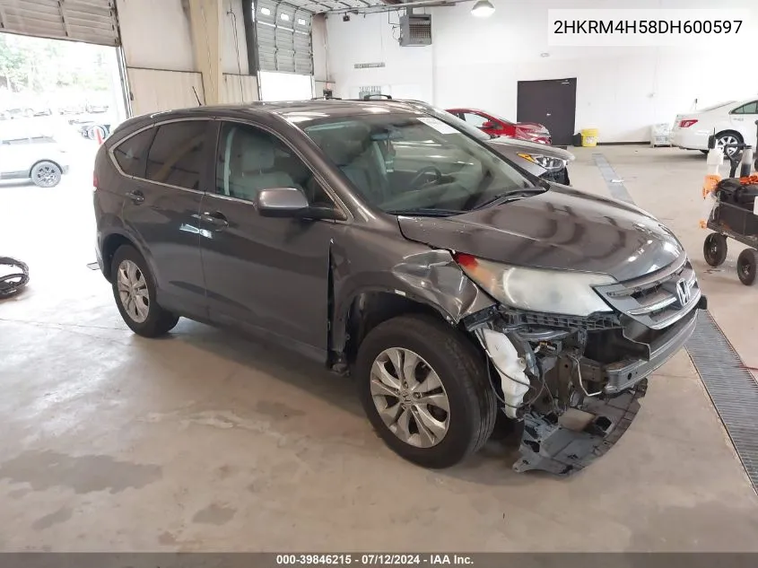 2013 Honda Cr-V Ex VIN: 2HKRM4H58DH600597 Lot: 39846215