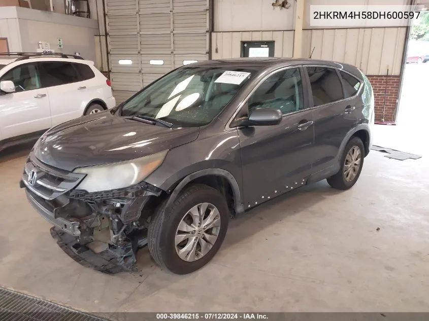 2013 Honda Cr-V Ex VIN: 2HKRM4H58DH600597 Lot: 39846215