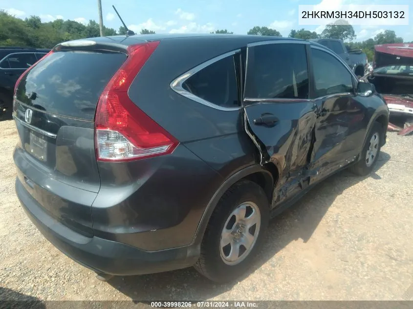 2013 Honda Cr-V Lx VIN: 2HKRM3H34DH503132 Lot: 39998206